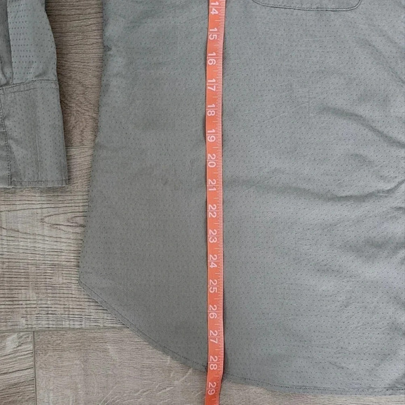 CHICO'S WOMEN SIZE  4 OLIVE GREEN SHIRT - Picture 6 of 8